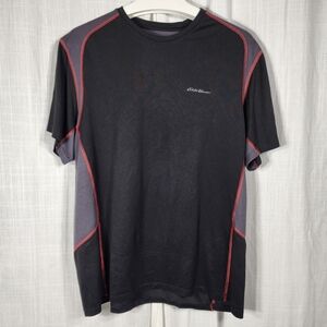 Eddie Bauer Men's Black and Gray Performance Shirt